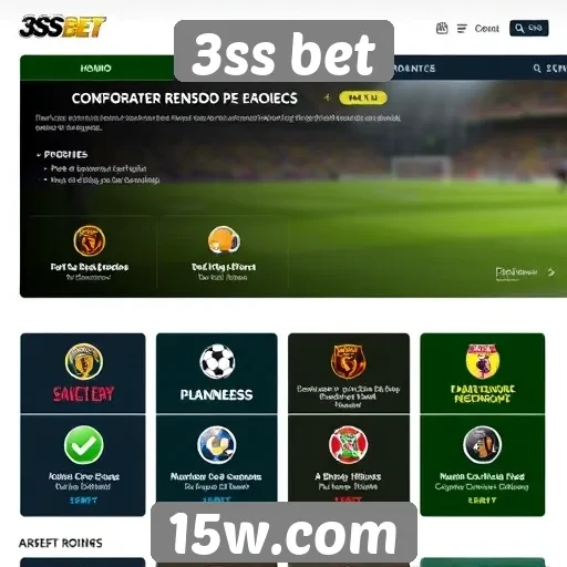Avaliação de recursos disponíveis no site 3ss bet
